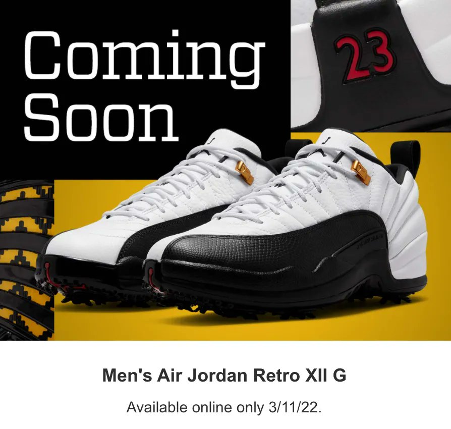 Air Jordan 12 Low Golf Taxi Release Date