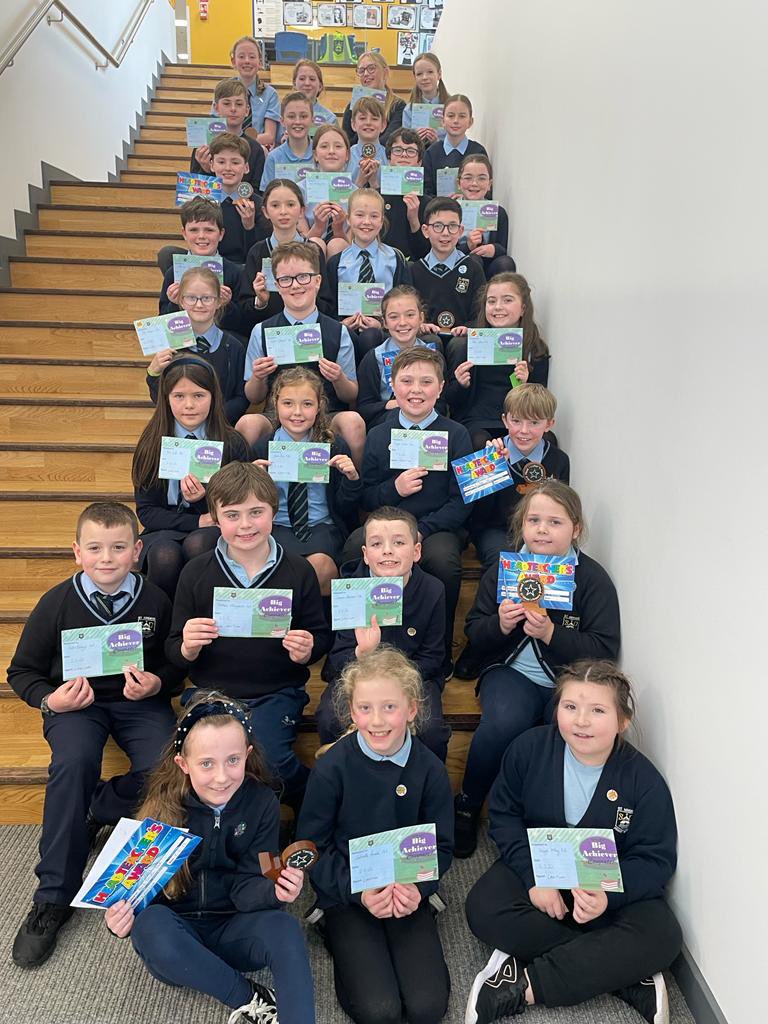 saintninians's tweet photo. Today at our Success Assembly our focus was on our school values of Respect Honesty Inclusion &amp; Friendship. Here are the children who demonstrated they are great role models through our values. Our very own hall of fame! #successfullearners @CROinverclyde https://t.co/X1X6vXPd1r