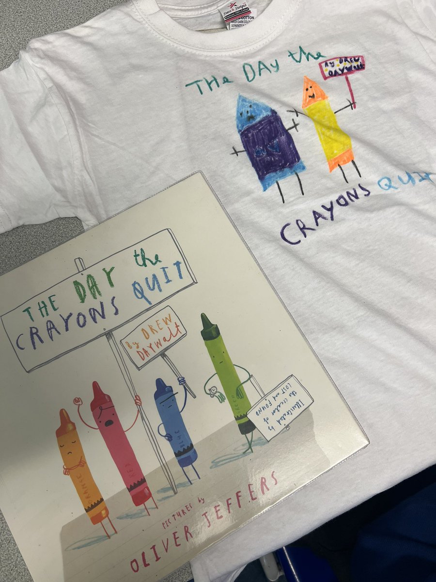 miss_bradfield's tweet photo. Today we designed T-shirts of our favourite books for World Book Day. The children are so excited to wear them tomorrow! 📚❤️ @PelhamPrimary_ @WorldBookDayUK @trustilluminate #WorldBookDay https://t.co/O811tSzNuL