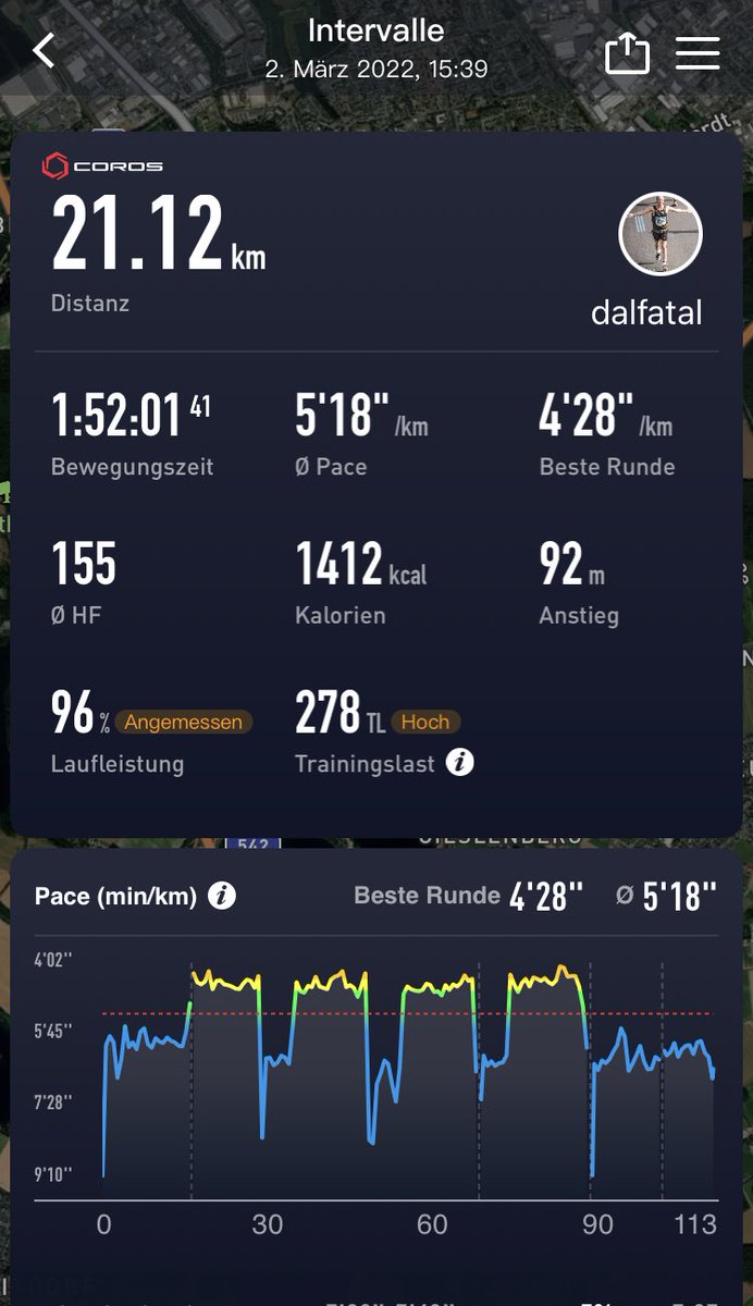 dalfatal's tweet photo. 4x3km #Intervalle im #Halbmarathon. Trainingslauf Nr 15 für #Hannover // @Marathon_HAJ https://t.co/TuUXD2pHIt