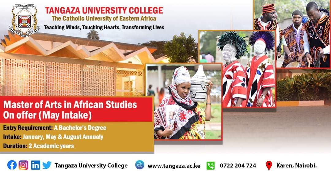 tangaza.ac.ke has a unique way of integrating African Culture to the Christian faith through research-based academic programs. We invite you to be part of this. #culture #research #africa ^MT