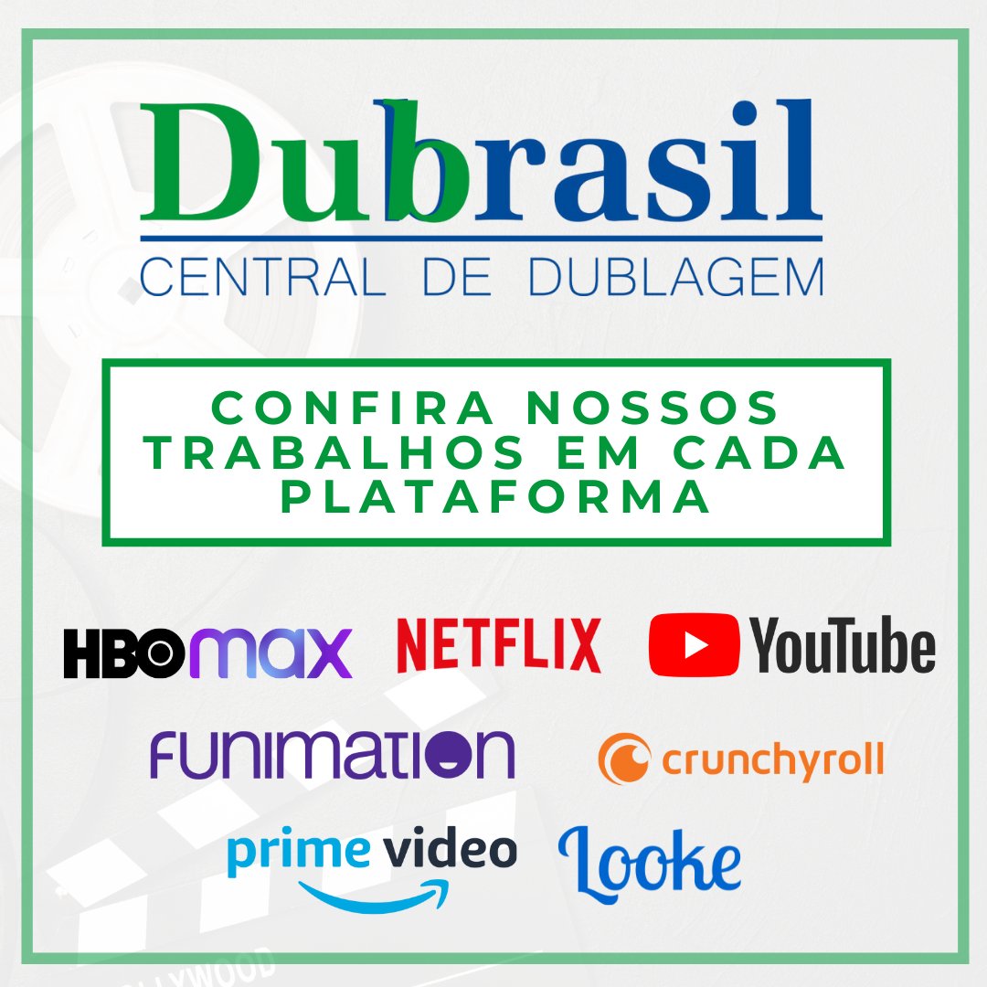 Dubrasil - Central de Dublagem - Finalizando nossas divulgações do