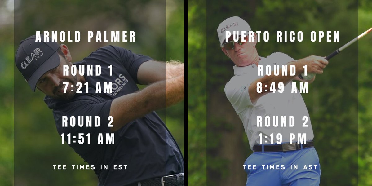 This week on tour: @CA_Schwartzel tees it up at @ArnoldPalmer Invitational and @Skip_Kendall heads south for the @PuertoRicoOpen.