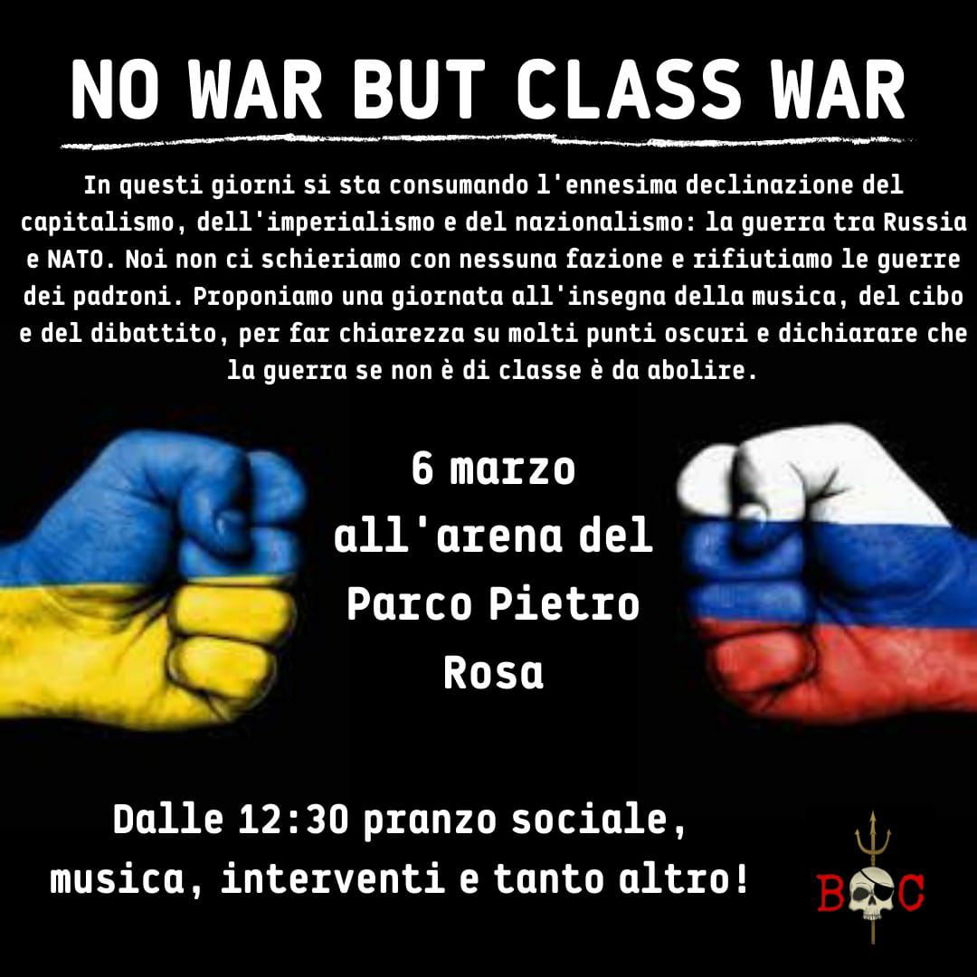 AntifaOstia's tweet photo. Domenica 6 marzo 12:30 
@ Ostia Arena Parco Pietro Rosa
"#NoWar but #ClassWar" di BC

#NATO #russia #Ukraina
#RussiaUkraine #UkraineWar https://t.co/1wZVldVC9s