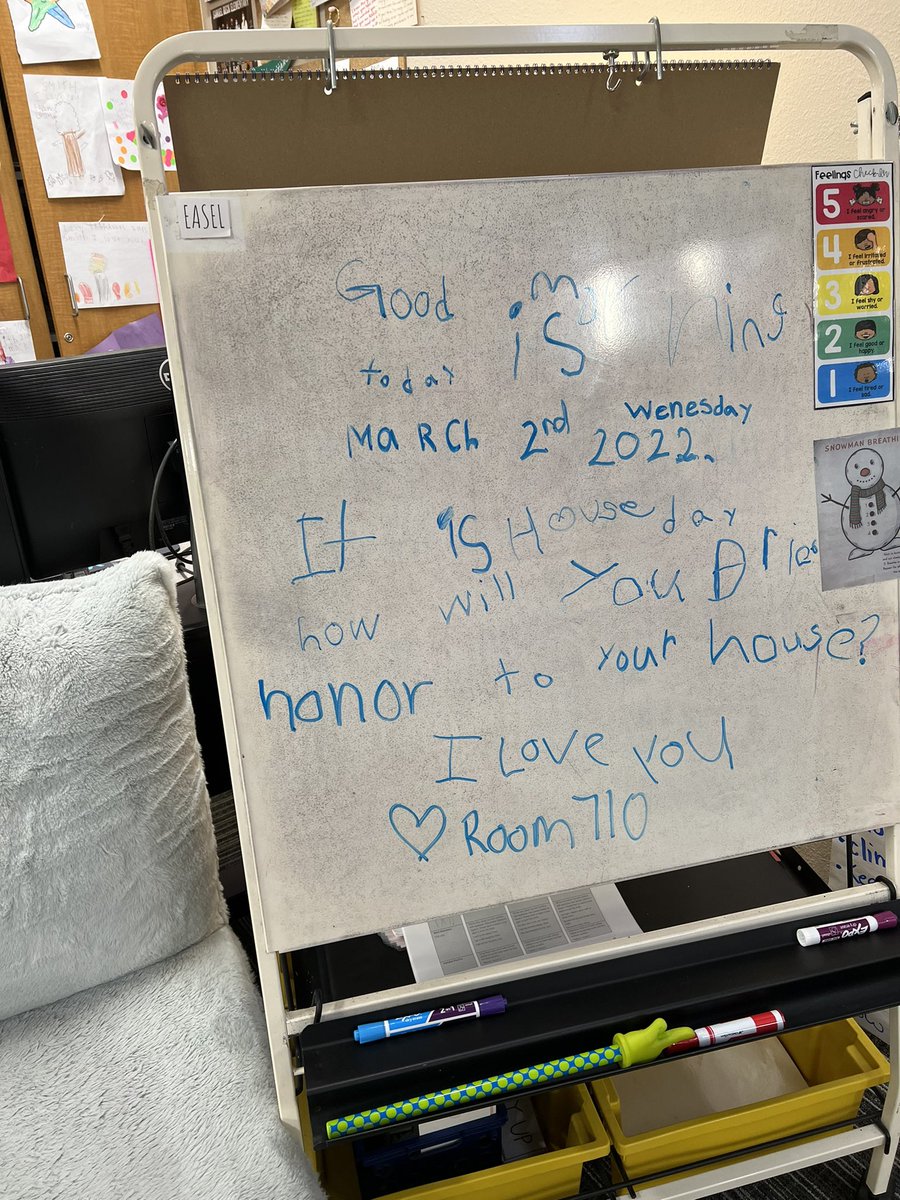 We created our morning message together as a class! I was so proud of my students and their perseverance as we stretched out each word and worked together! <a href="/BeckElem/">Samuel Beck Elementary</a>