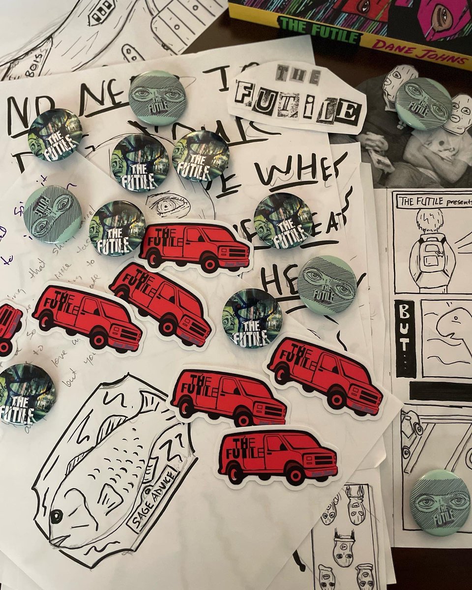 DaneJhns's tweet photo. The first 100 preorders of The Futile will receive Futile Merch and a copy of the Futile Zine issue one, signed and numbered. 

There are still some left to be claimed so visit https://t.co/zRsKp1r6OX for how you can preorder The Futile and claim the perks! https://t.co/sEyvGcR4OQ