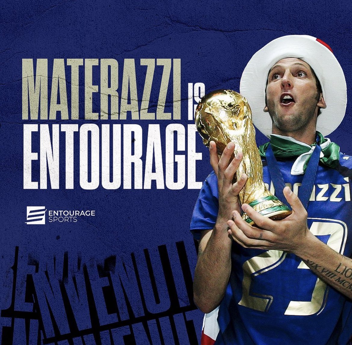 Felice di entrare a far parte della Famiglia @EntourageGlbl 🙌 Buon lavoro a tutto il team. #Materazzi #Entourage