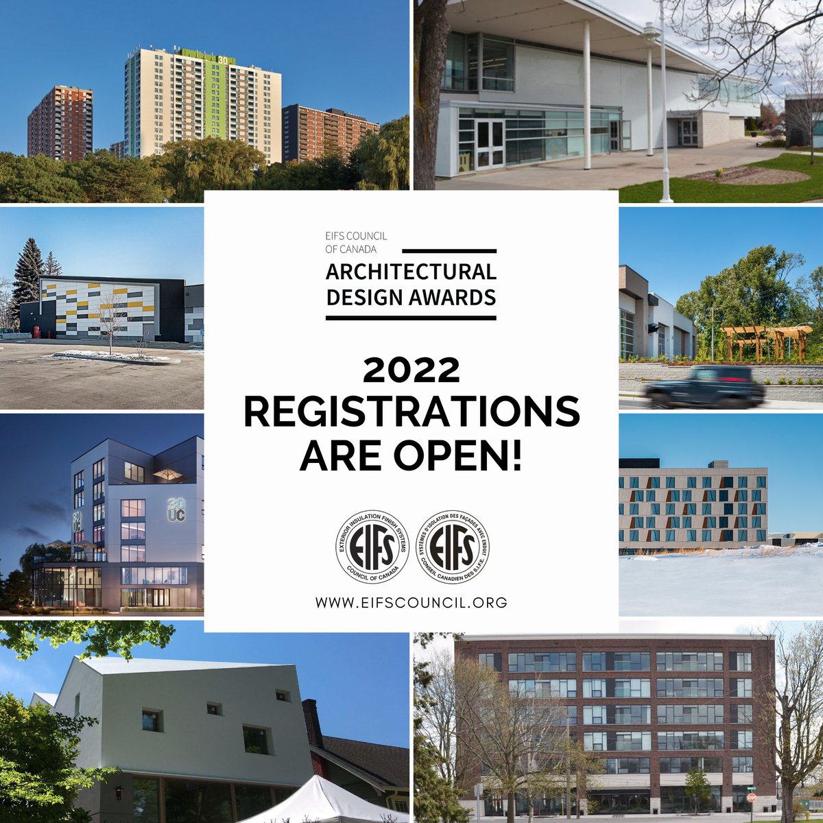 EIFS Council of Canada Architectural Design Awards 2022 - Registrations are Open!

eifscouncil.org/eifs-design-aw…

#ECCDesignAwards #EIFSCouncilofCanada #ECC #EIFS