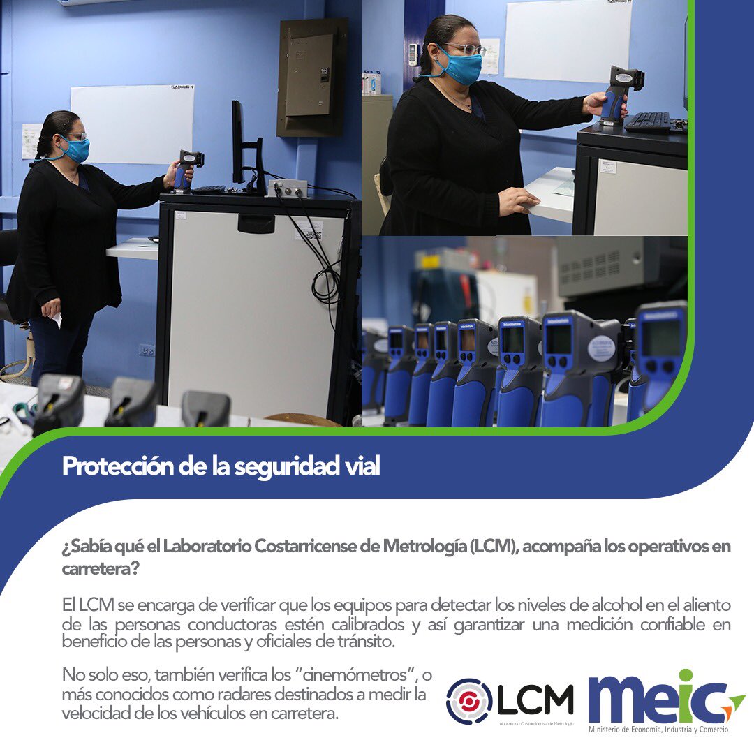 🚗Las mediciones del <a href="/lcmmetrologia/">Laboratorio Costarricense de Metrología</a> , brindan confianza a conductores, oficiales de tránsito e instancias judiciales.