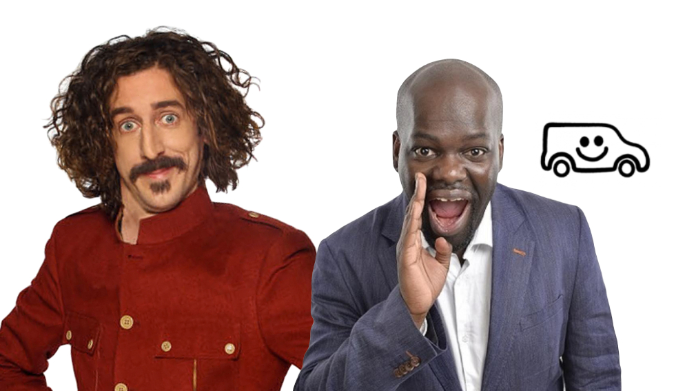 ComedyInAVan's tweet photo. Back in #Rochdale this Saturday with Tom Wrigglesworth AND Daliso Chaponda and only a tenner too!

Still some tickets if you're quick at https://t.co/8bDGmTkJmX  

#ManchesterComedy @tomwriggleswort @dalisochaponda @wegottickets #rochdaletowncentre  #RochdaleBID https://t.co/4zih4a0UqM