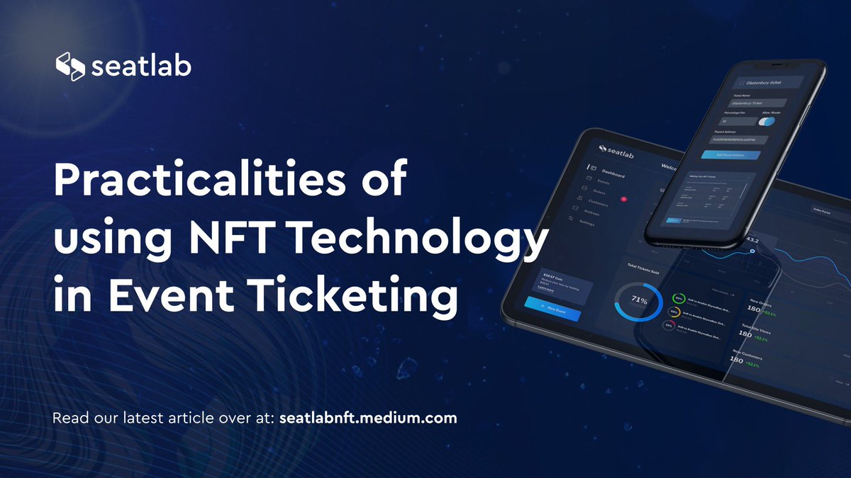 SeatlabOfficial's tweet image. We can all agree NFT ticketing is great, right. But how does it work in action? 🎟️

Our team has put together this article to help explain: seatlabnft.medium.com/practicalities…

Enjoy!