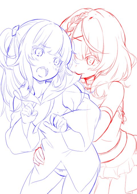 寝る前にラフだけ、もう寝ないと; 