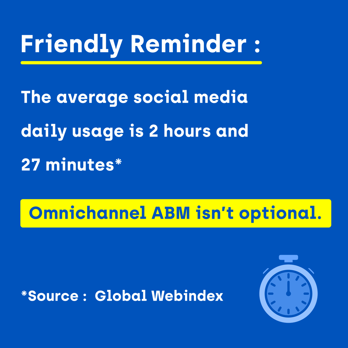 JabmoABM's tweet photo. How are you using Social Media to target your accounts? 🎯 #omnichannel is mandatory.

#jabmo #accountbasedmarketing #abm #B2Bmarketing https://t.co/uCzs9hKXVH