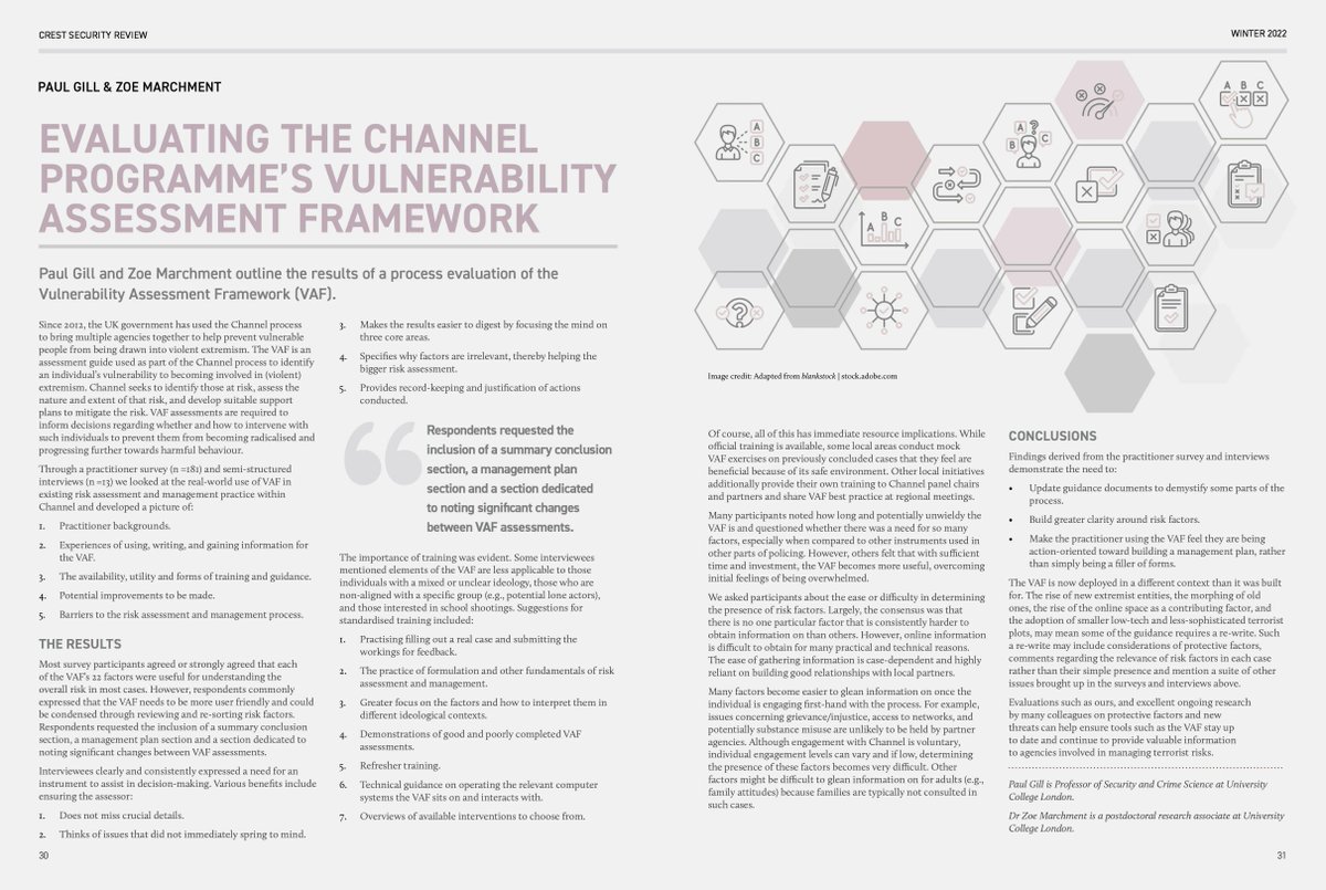 crest_research's tweet photo. A look at the Vulnerability Assessment Framework ⬇️ By @ZoeMarchmentUCL @paulgill_ucl #CSR13 https://t.co/eMKBKA0Mf3 https://t.co/cFXR63CdA8