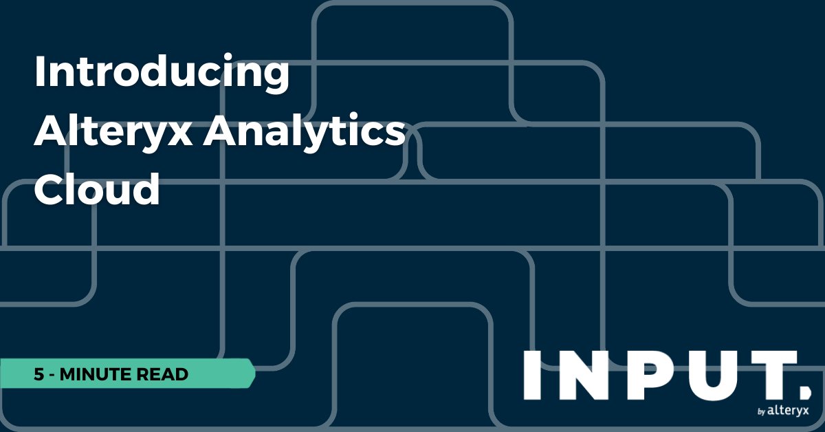 alteryx's tweet image. Chief Product Officer, @sureshvittal, shares his take on the launch of Alteryx Analytics Cloud, which provides an easy-to-use, unified set of capabilities in the cloud, bringing automated analytics to every user. ow.ly/YuK350I86C4 #AlteryxCloud