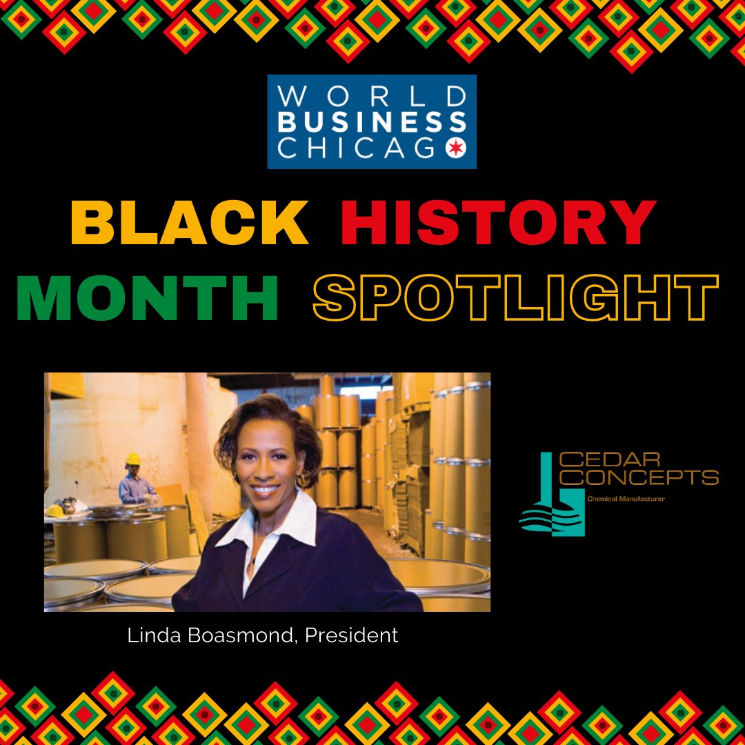 This #BlackHistoryMonth, <a href="/WorldBizChicago/">World Business Chicago</a> is highlighting <a href="/cedar_concepts/">Cedar Concepts</a>'s very own, Linda Boasmond. Learn more about Linda, her path to her #success and her advice for the future generations of #leaders here:  bit.ly/3vsQMmb