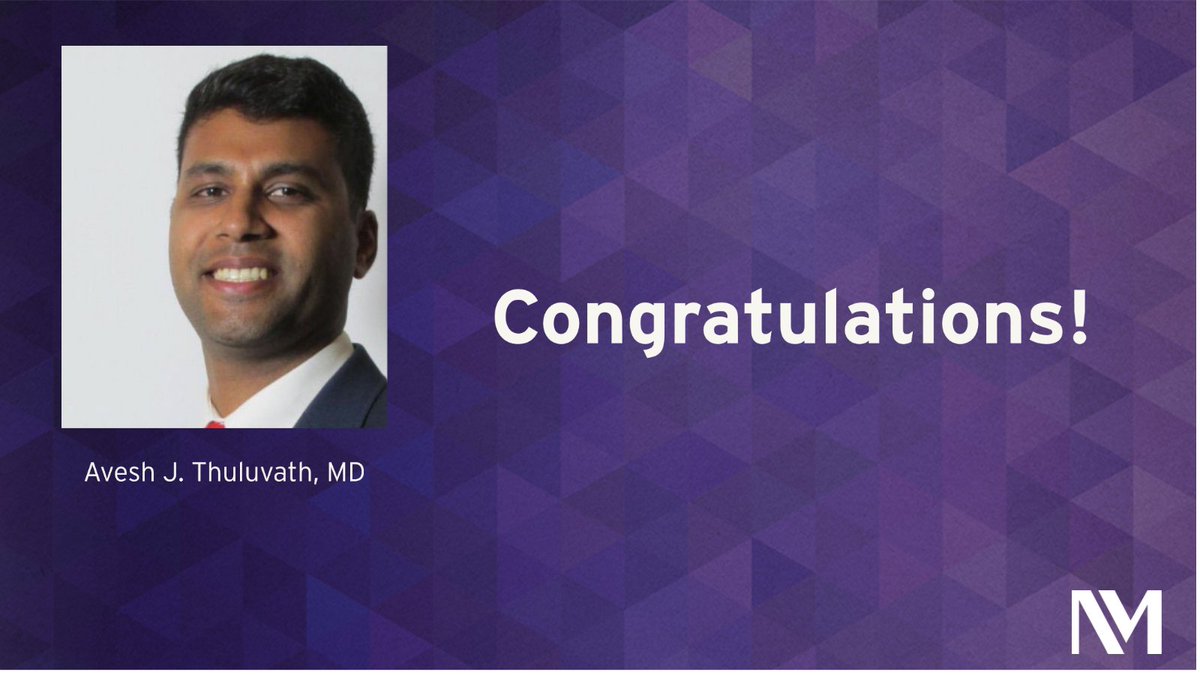 Congratulations to Avesh J. Thuluvath, MD (@AveshThuluvath), on the completion of their T32 Fellowship!