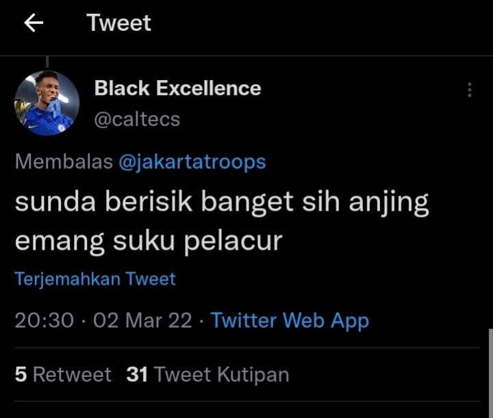 Sia geus ngece suku Sunda‼️
hayang naon sia jing⁉️