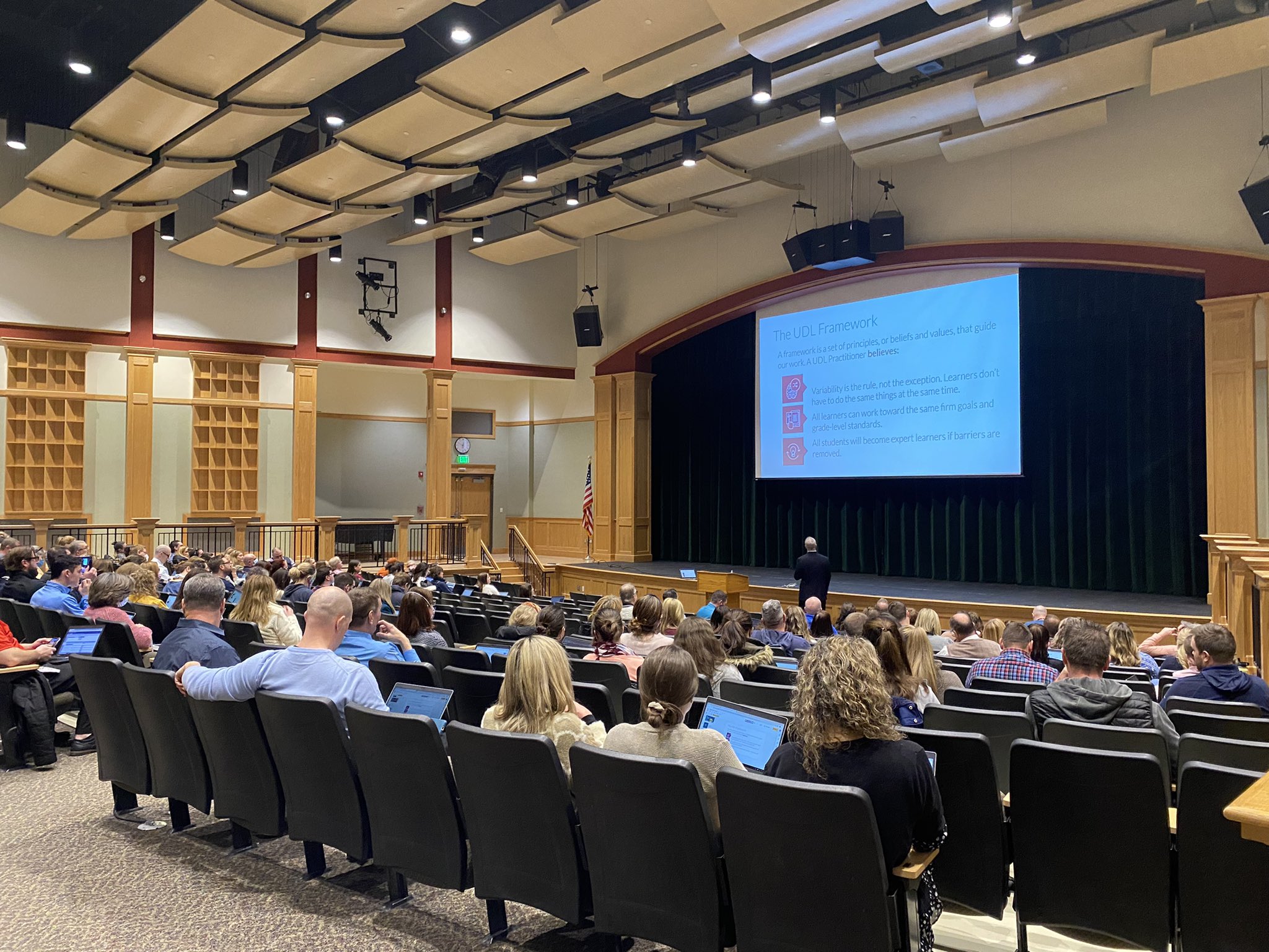 Dr. Ellen Martin on Twitter "FBMS and MHS talking about UDL with Mike