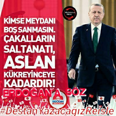 @aysunislamoglu1 @CacaBeyiniz @Ergulyuksel1985 @oznurdemir38 @AkilknurRTE1 ERDOĞANA SÖZ

#DestanYazacagızReisle 🇹🇷🇹🇷