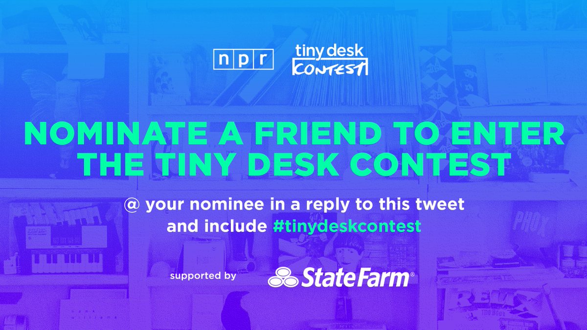 nprmusic's tweet image. Tag a friend you think could win the #TinyDeskContest ✨ n.pr/36JL98T