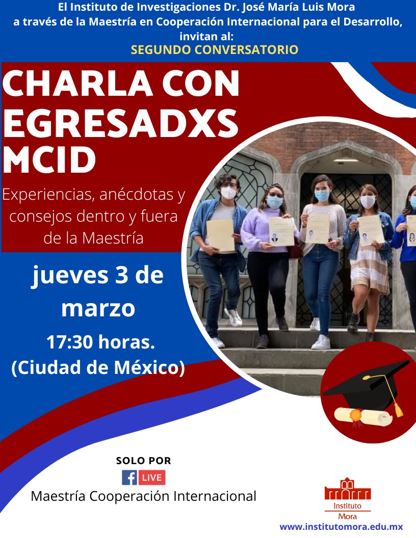 maestriacid's tweet photo. ¡Ya es mañana! No te pierdas nuestro segundo conversatorio Charla con #EgresadxsMCID a las ⏰17:30hrs Ciudad de México sólo por nuestro Facebook/Maestría Cooperación Internacional
#ConvocatoriaMCID #TemaMCID #Convocatoria22 https://t.co/GTWG0nIZMI