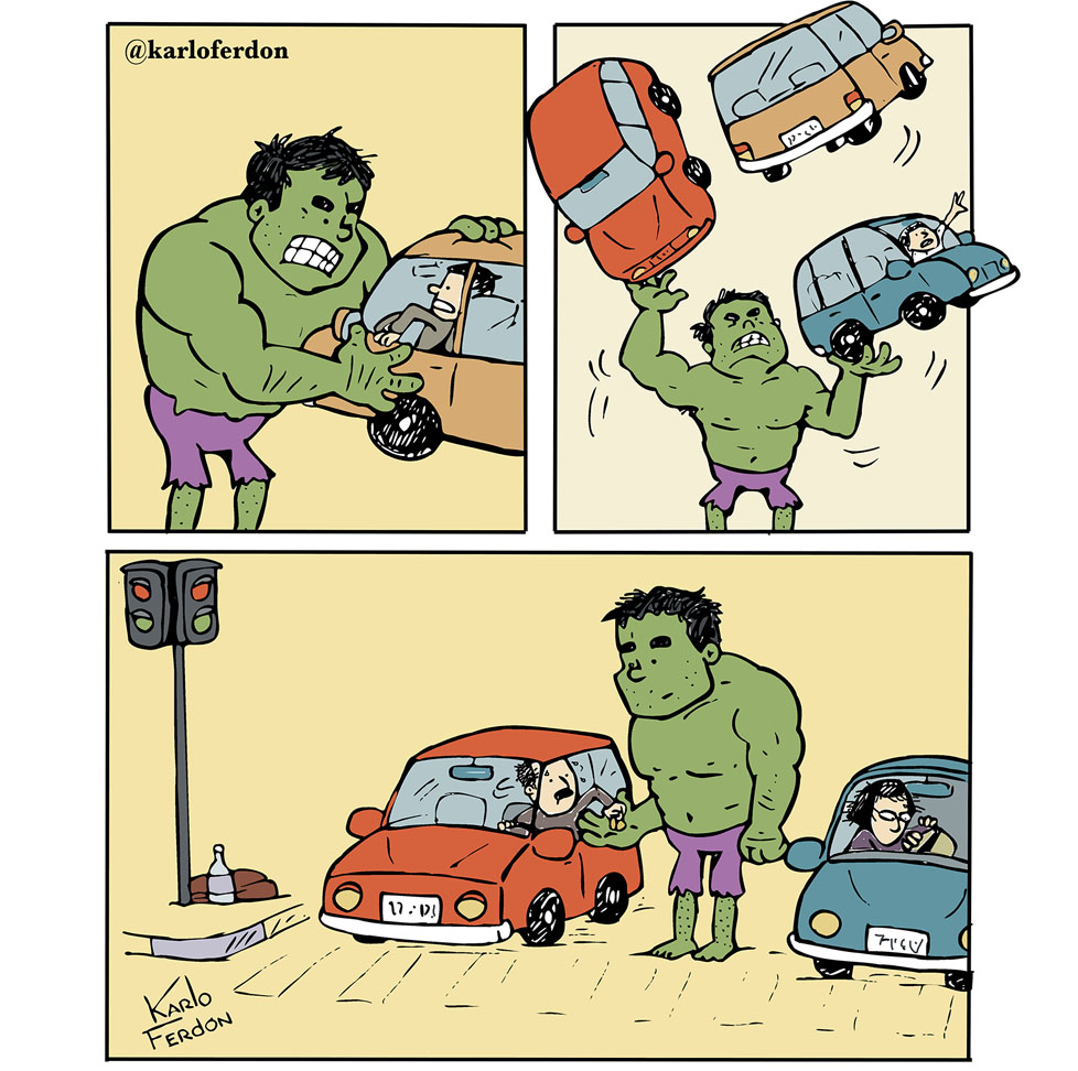 Semáforo .-  instagram.com/karloferdon/ #UniversoDoppler #Hulk