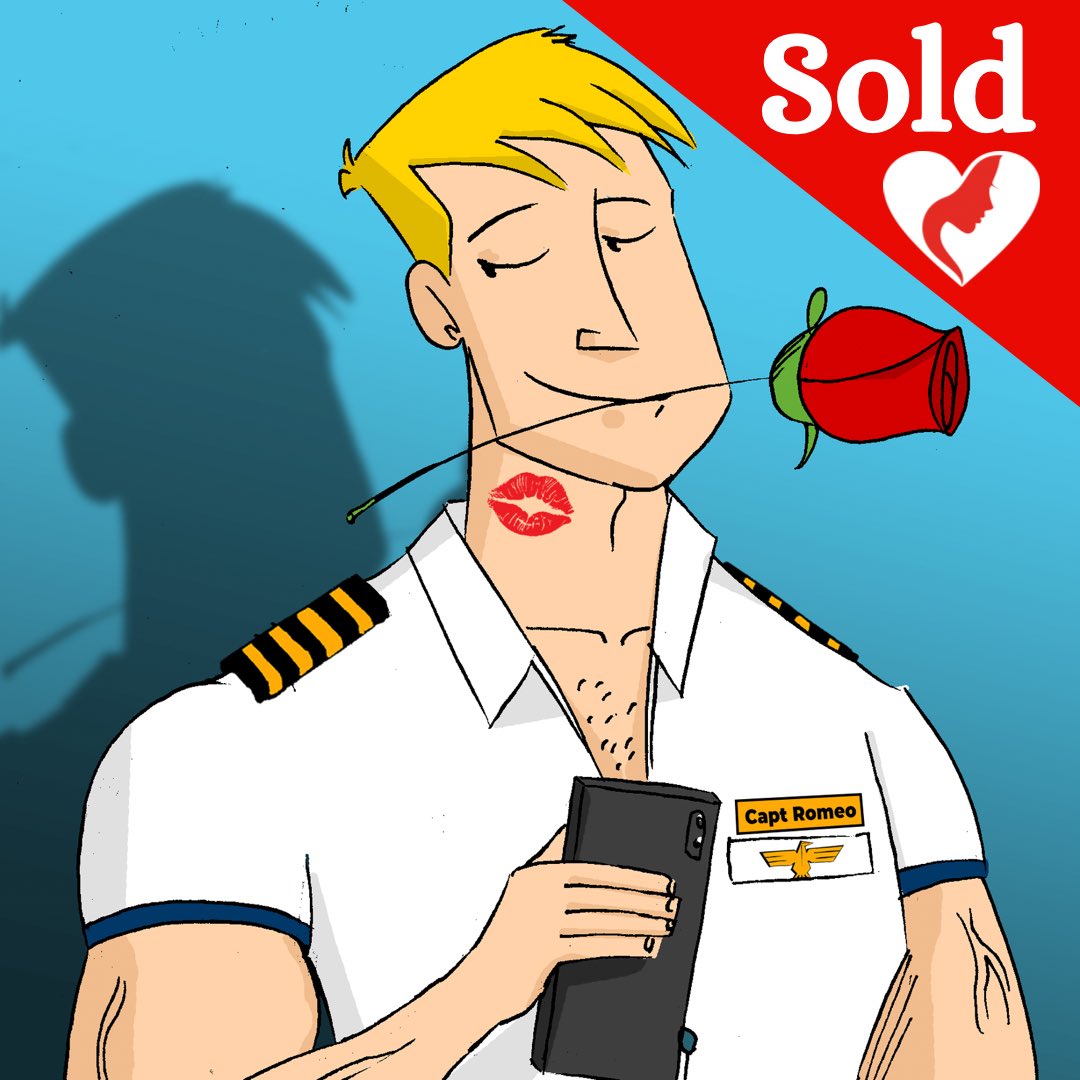 TheCryptoPilots's tweet photo. Captain Romeo has sold😍

Welcome to the exclusive Captain club @Lehan19 ! You are now the proud owner of one of our 26 unique CryptoPilots &amp; man we’re stoked to have you onboard👨‍✈️

Sorry ladies, he’s taken❤️‍🩹

#captainromeo #thecryptopilots #nftcommunity #opensea  #aviationart https://t.co/693p5OeFV8
