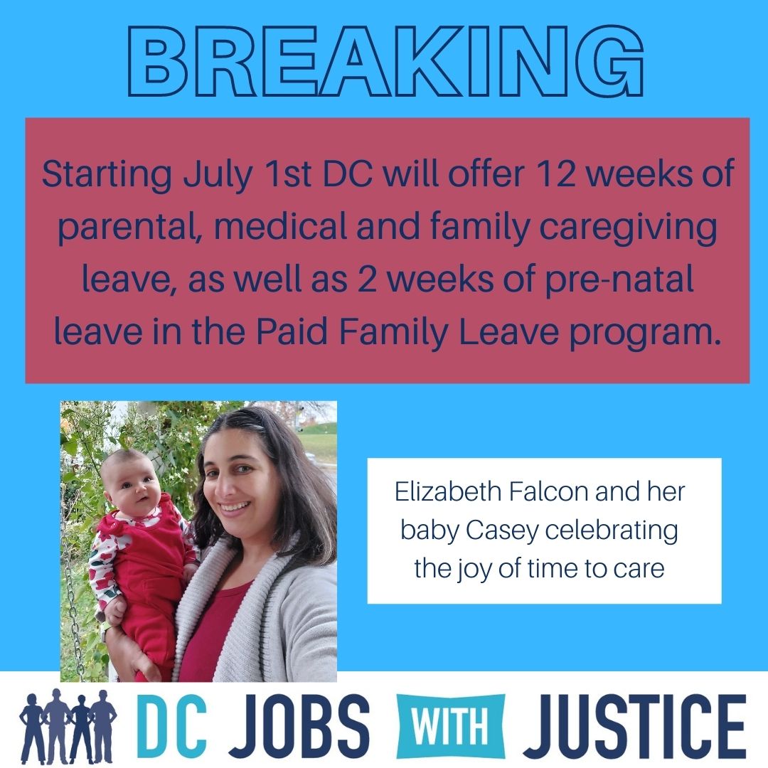 Starting in July, DC paid leave is expanding to 12 weeks for parental, personal medical, or family caregiving! Thank you, <a href="/tweetelissa/">Elissa Silverman</a> and everyone in <a href="/DCPaidLeave/">DC Paid Family Leave</a> for fighting for this