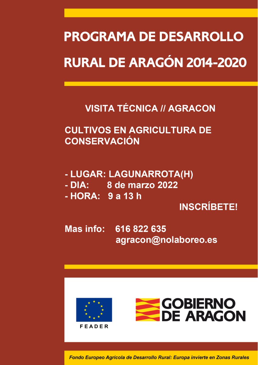 AGRACONolaboreo's tweet photo. 📅 Jornadas @AGRACONolaboreo #SpringTourAC
2⃣0⃣ visitas a explotaciones en AC por todo Aragón
Nuevas fechas:
📍Lagunarrota (8/03) https://t.co/P9BBBmYbUX
📍La Muela (10/03) https://t.co/ejGATIRqBC
Os esperamos!! https://t.co/aSRbkhvcjn