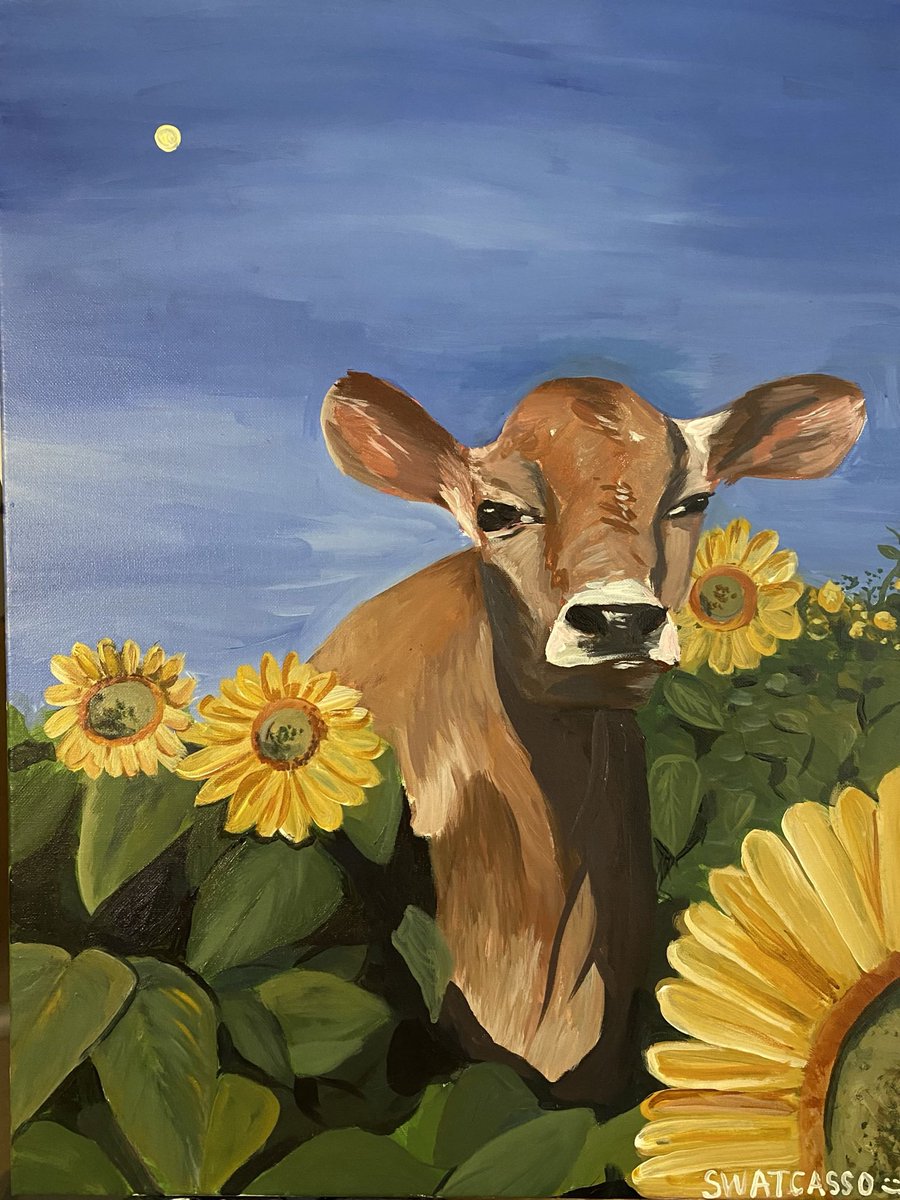 swatcasso's tweet photo. some cows I’ve been painting lately 💓 https://t.co/K88ALEWzHh