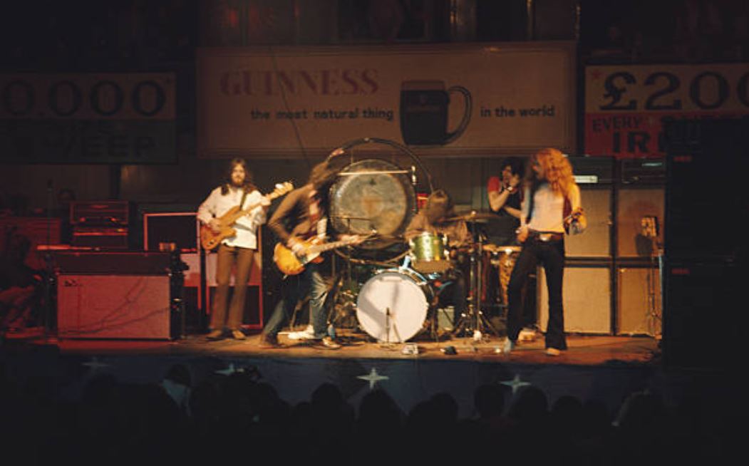 jimbo_loko's tweet image. Led Zeppelin performing at National Stadium, Dublin, Ireland on March 6, 1971
