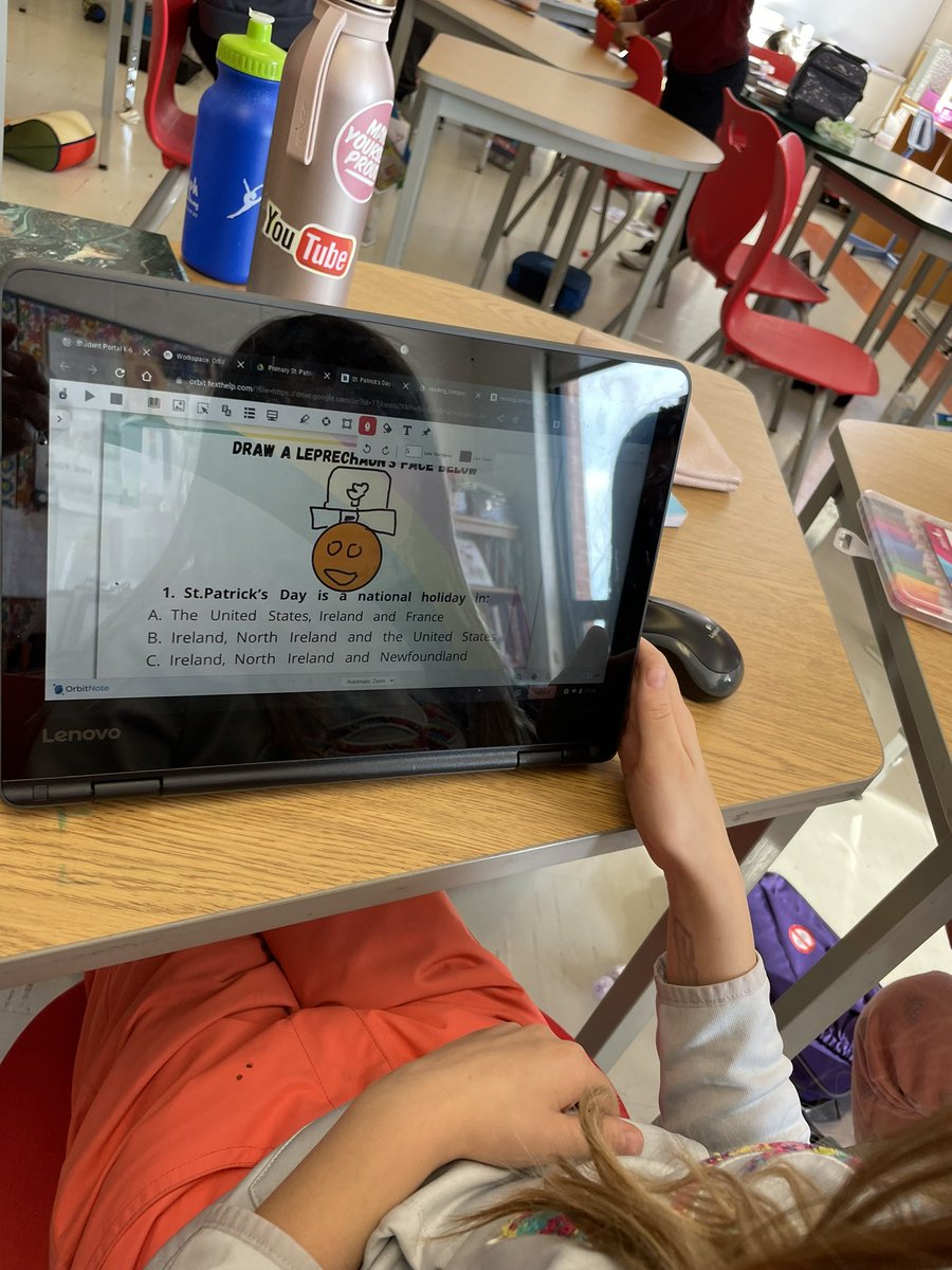 phaedra_walton's tweet image. Getting creative using OrbitNote to answer questions and draw on a PDF! Students love that it is so similar to Google Read and Write. @StKateriOCSB @OCSBSpecEd @texthelp #OrbitNote