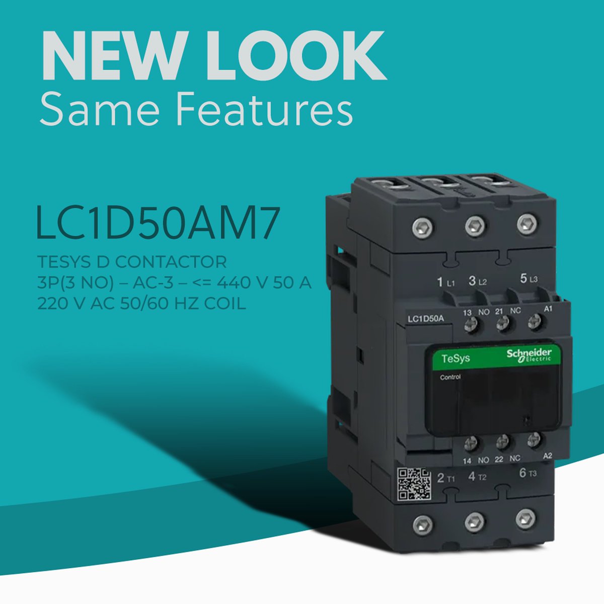 icaincusa's tweet image. In Stock - TESYS D CONTACTOR
3P(3 NO) – AC-3 – &amp;lt;= 440 V 50 A – 220 V AC 50/60 HZ COIL
New Look, same features and quality.
#schneider #electric #contactor