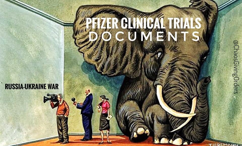 When is a good time to talk about the elephant in the room? Did you like the freshly released Pfizer documents, especially the 9 pages of adverse reactions?