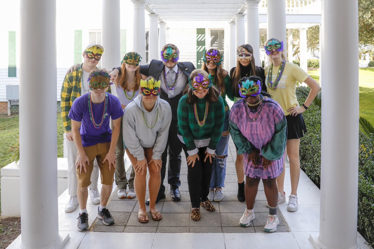 DeanB_FSULaw's tweet photo. Greetings from the βLawβdi Gras Krewe! Fun #BryanHall class yesterday combining law school admissions info with Fat Tuesday fun facts! πππ my mentees! @fsuzeigler @floridastate https://t.co/ujYO9eIdA7