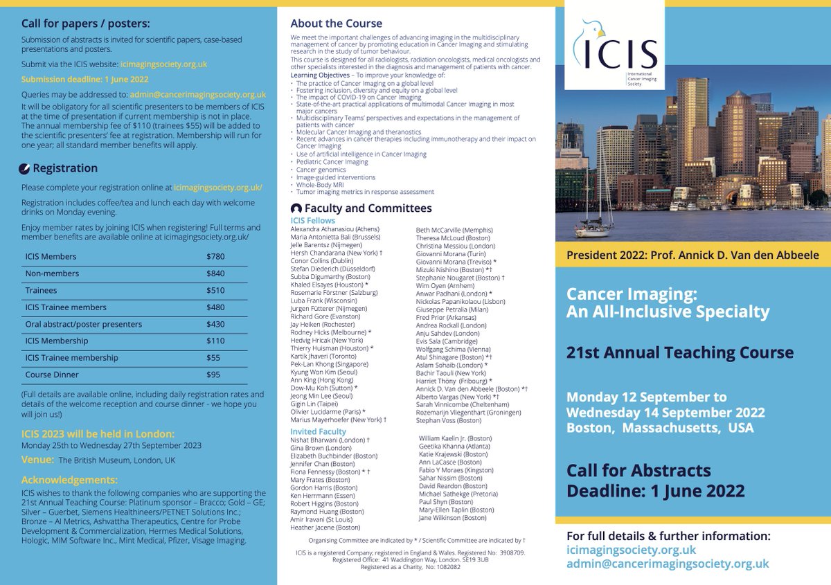 International Cancer Imaging Society tweet media