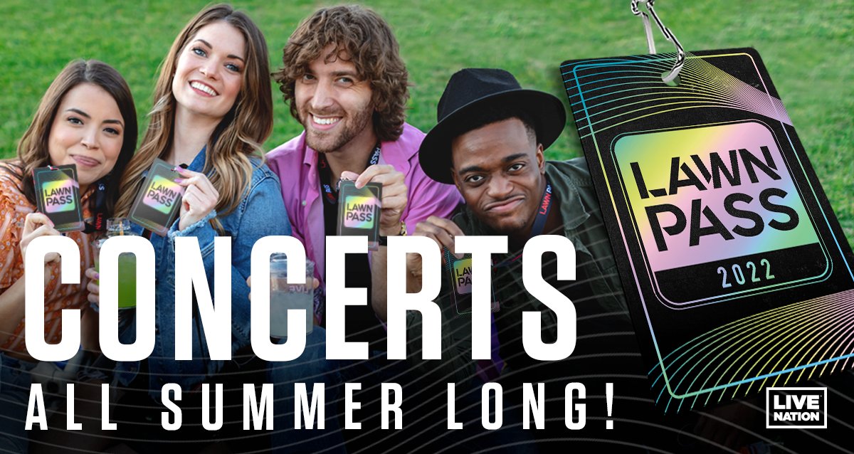 📣 ON SALE NOW 📣 ONE Pass that gets you into CONCERTS ALL SUMMER for $199 + fees! Limited quantities available - get yours before they sell out! #LAWNPASS 🎫: lawnpass.livenation.com/pass/29/the-pa…