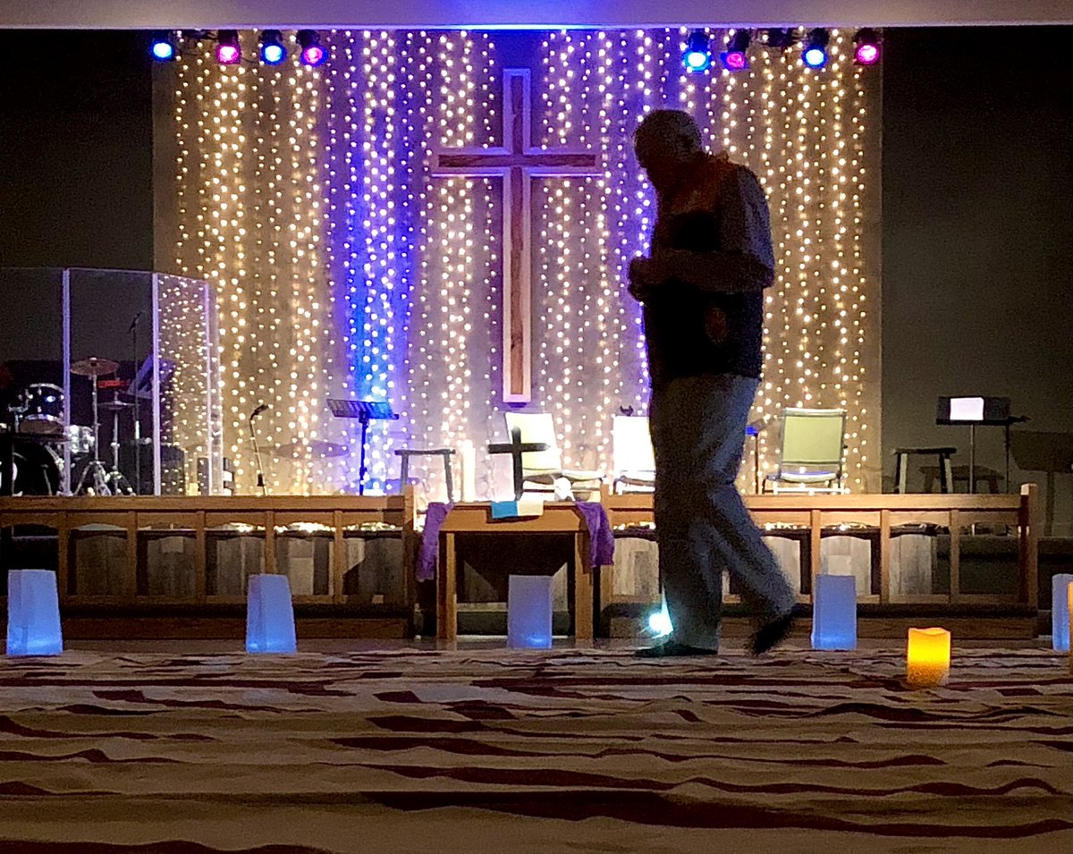 Walking the Labyrinth on Ash Wednesday at Wesley Memorial UMC, Decatur, Al.
#AshWednesday