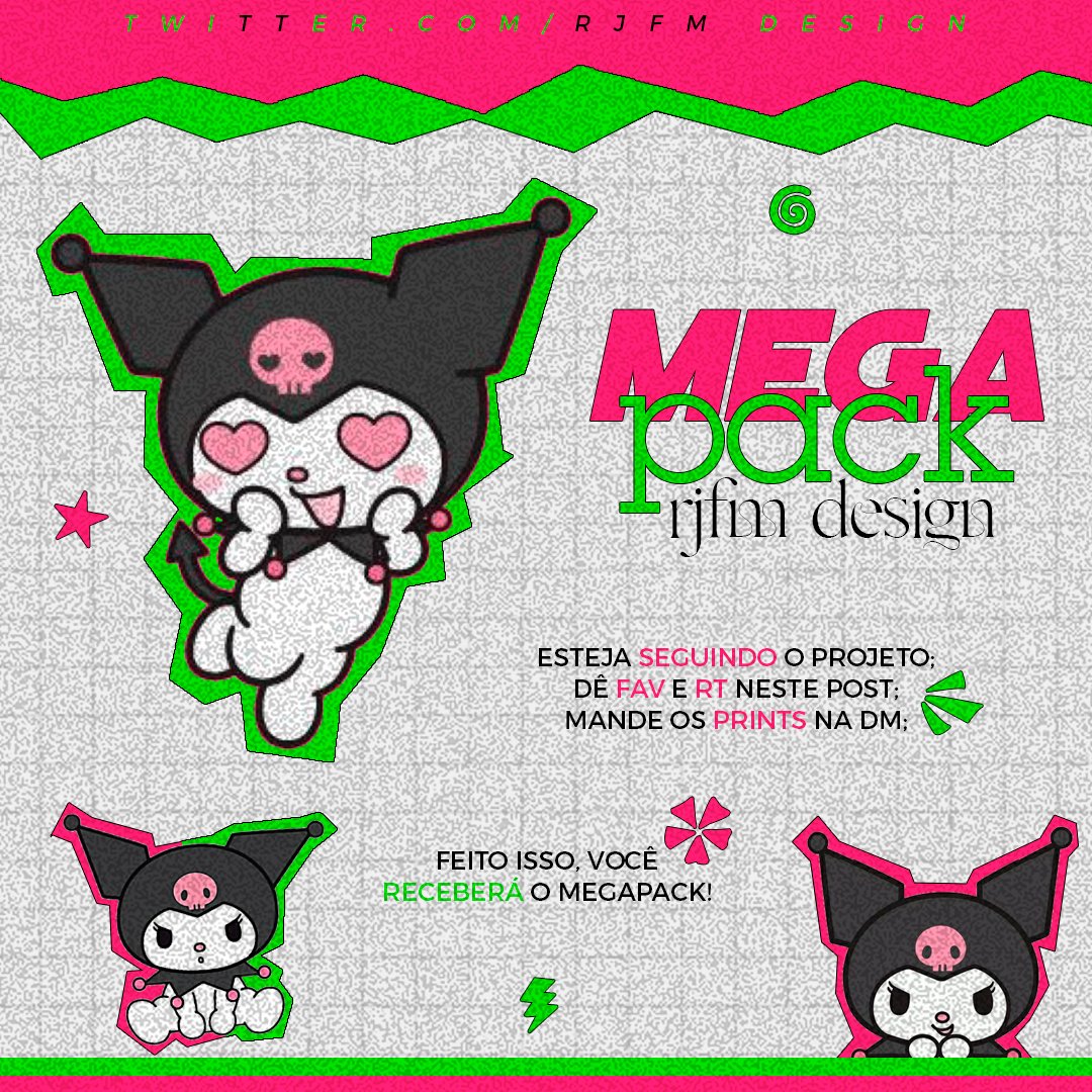 PRIMEIRA MEGAPACK DA RJFM ✨

Primeiramente, SIGA o projeto; segundamente, dê FAV e RT neste post e nos mande via DM.
Terceiramente, faça tudo isso, certinho, irei conferir e mandarei o link do pack!

Megapack contém: fontes, brushes, texturas, overlays, pngs, psd e ícones.