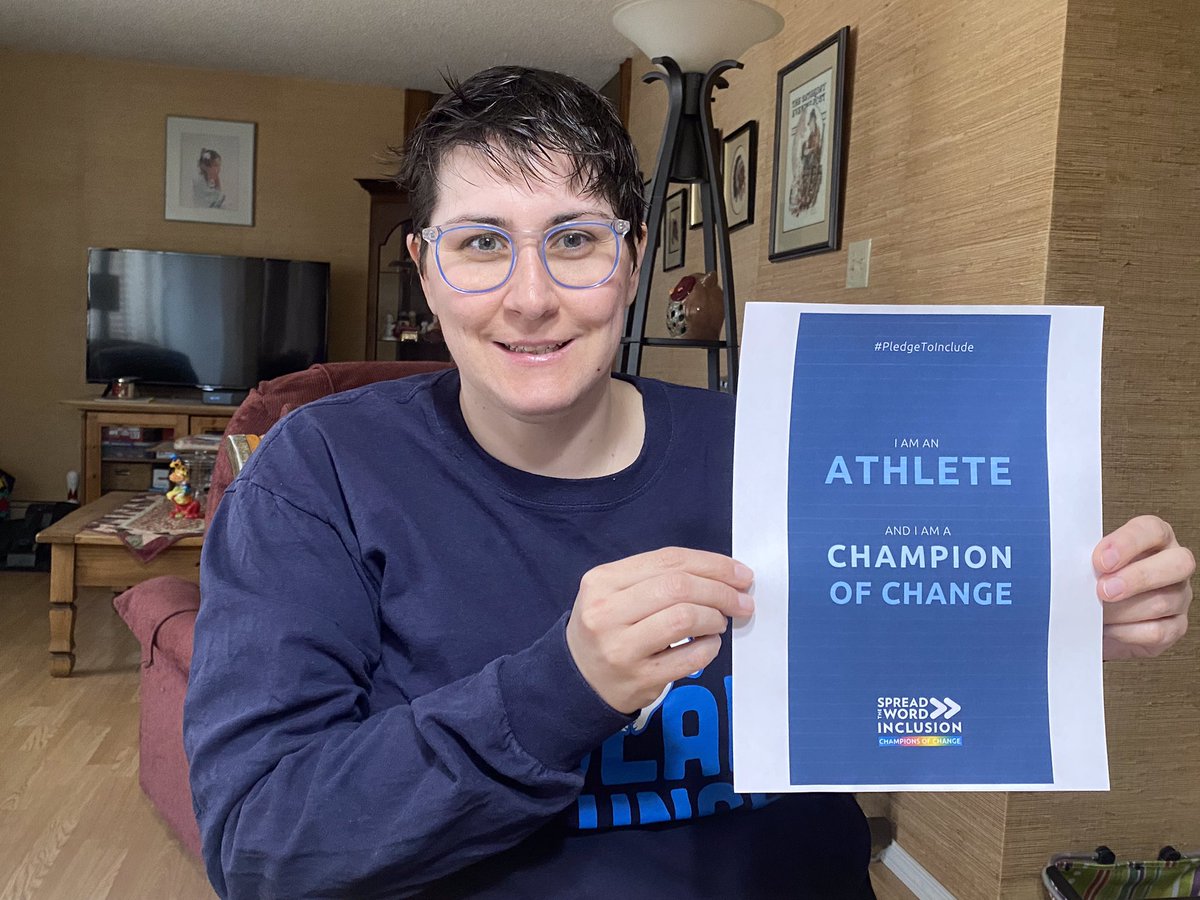 marilynritchie5's tweet photo. This is Leonka and she will always #pledgetoinclude everyday in every way!  @SpecialOAlberta https://t.co/zah3sL1Zsj