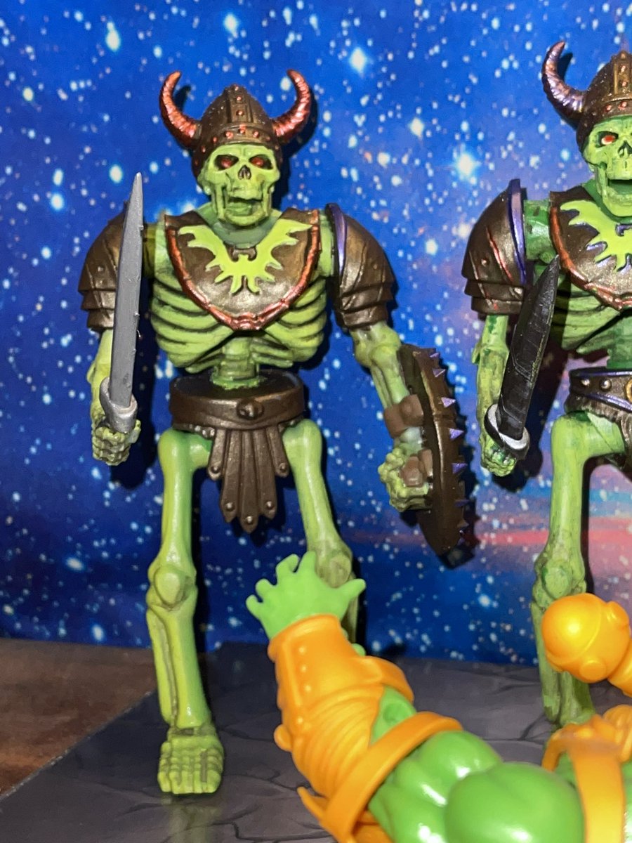 Kenzos_Creation's tweet image. Finishing touches are complete for the 3 Evil Skeleton Warriors.    Hope you all enjoy!  @MastersOfficial @Mattel #MastersOfTheUniverse #skeletonwarriors #manatarms #motu