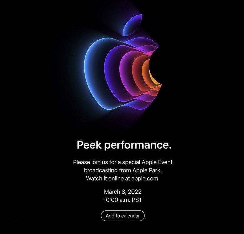 iStoreworld's tweet image. Peak performance. March 8th.
