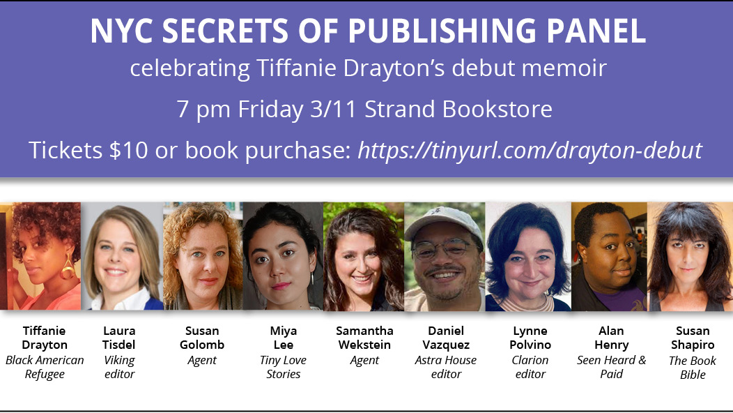 My in person <a href="/strandbookstore/">Strand Book Store</a> panel Friday 3/11 at 7 pm #nyc celebrates <a href="/NewSchoolWrites/">New School Creative Writing</a> alum <a href="/draytontiffanie/">Tiffanie Drayton</a>'s <a href="/VikingBooks/">Viking Books</a> BLACKAMERICAN REFUGEE with <a href="/SWekstein/">Samantha Wekstein</a> <a href="/halophoenix/">Alan Henry is @halophoenix.bsky.social now!</a> <a href="/yayamilee/">Miya Lee</a>   <a href="/SusanGolomb/">Susan Golomb</a> Lynne Polvino Laura Tisdel &amp; Daniel Vazquez <a href="/TheNewSchool/">The New School</a> @NewSchoolAlumni