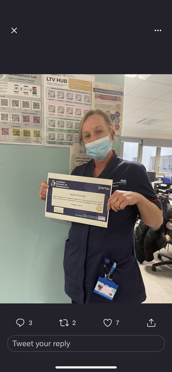 jackie RGN RSCN BSC (@jackie03328877) on Twitter photo Honoured to receive my PAFTA award from <a href="/LondonPaeds/">London Paediatrics</a> and proud to be part of an amazing paediatric team @NorthMidNHS <a href="/datt_colette/">Colette Datt ๐๐MBE RGN RNC BSC MSC</a> <a href="/Dhruv_Rastogi/">Dhruv Rastogi</a> <a href="/drdsohi/">Dalbir Sohi</a> <a href="/SarahHa88622902/">Sarah Hayes</a> <a href="/ShereenNimmo/">Shereen ๐</a> Honoured to receive my PAFTA award from <a href="/LondonPaeds/">London Paediatrics</a> and proud to be part of an amazing paediatric team @NorthMidNHS <a href="/datt_colette/">Colette Datt ๐๐MBE RGN RNC BSC MSC</a> <a href="/Dhruv_Rastogi/">Dhruv Rastogi</a> <a href="/drdsohi/">Dalbir Sohi</a> <a href="/SarahHa88622902/">Sarah Hayes</a> <a href="/ShereenNimmo/">Shereen ๐</a>