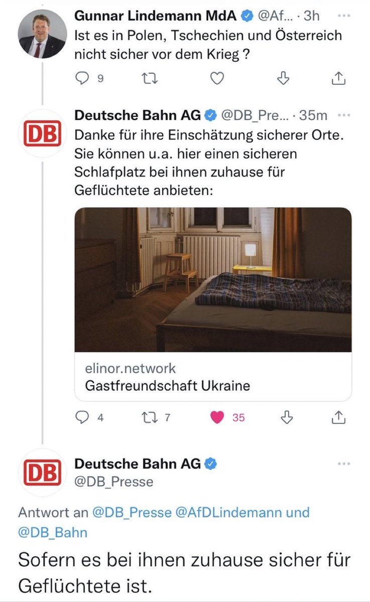 dammiLoh's tweet photo. Chapeau, @DB_Presse! ๐บ๐ฆ๐๐ป
#ExpertTrolling #noAfD #RefugeesWelcome #keinmenschistillegal https://t.co/EeFi0jXYJ1