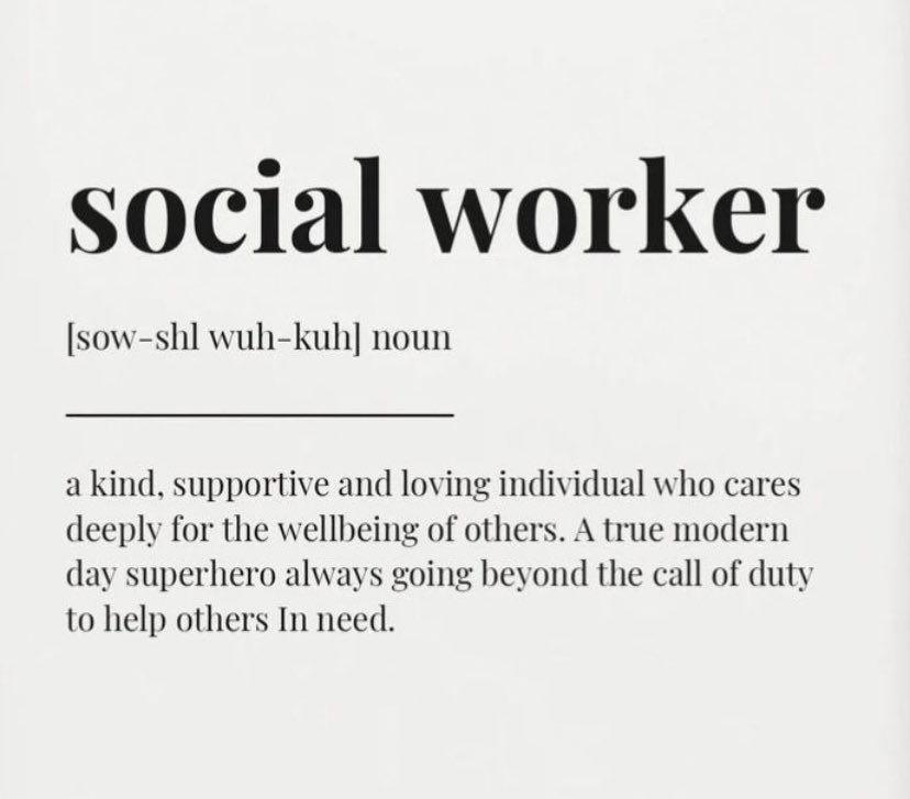 Happy Social Work Month. Can’t wait to be one 😊
