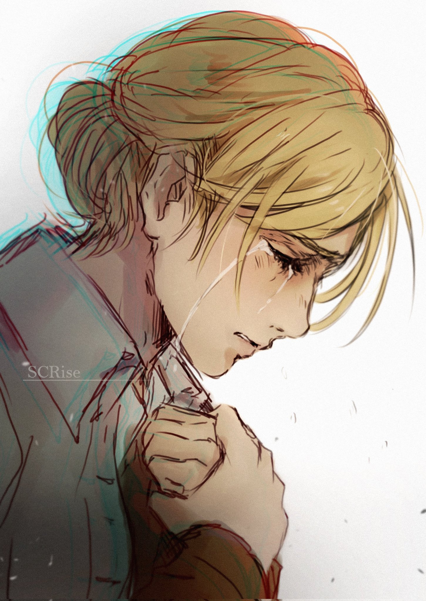 Sad aot fanart (not my art)🥲