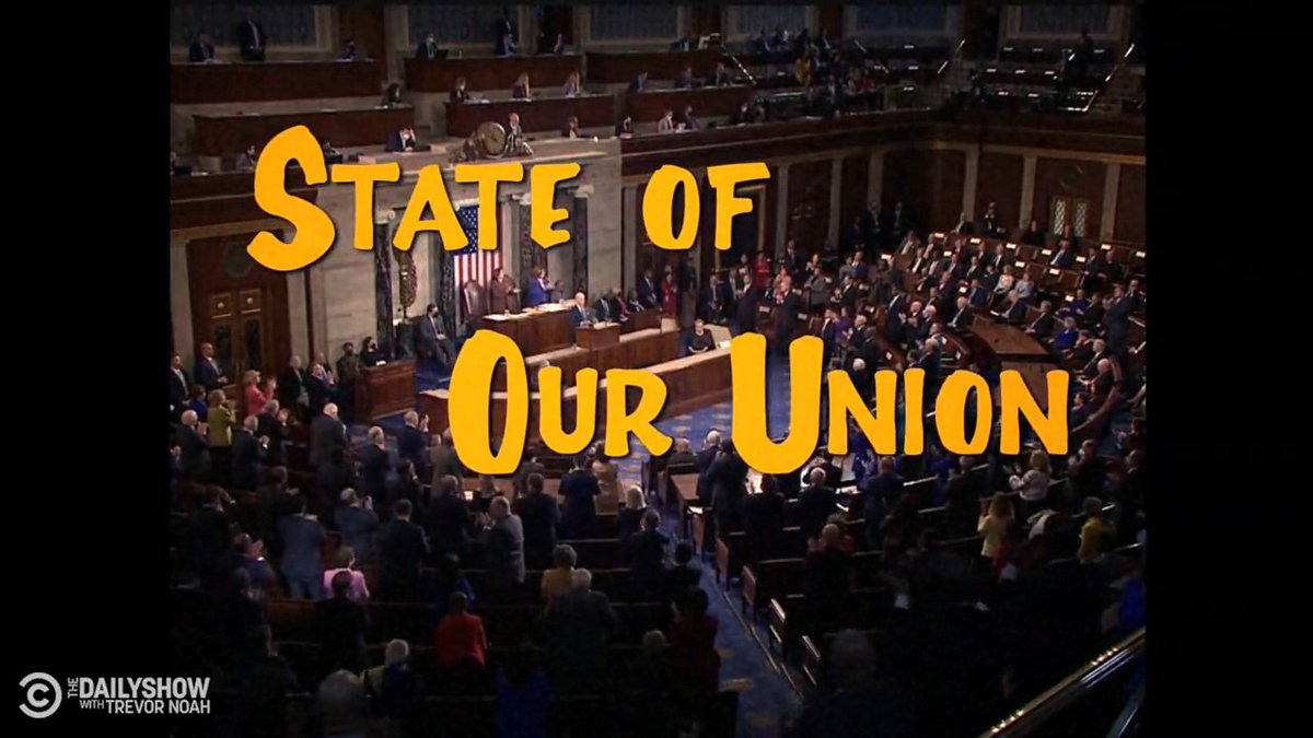RT @TheDailyShow: State of Our Union. Tuesdays at 9 on CBS! https://t.co/4R82Gt5dZV