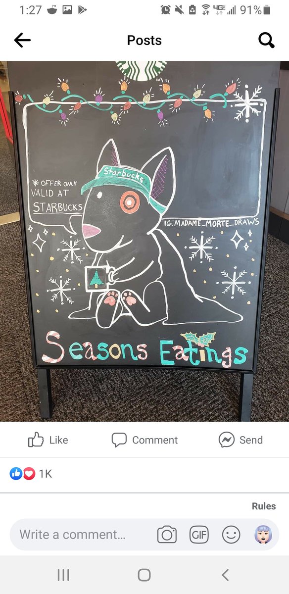 ButterBurd's tweet photo. Did this for my local Target upon request of the Starbuck's manager. Sadly once they had a new promotion, they had to cover it up. :( https://t.co/2jC8Chg4rJ